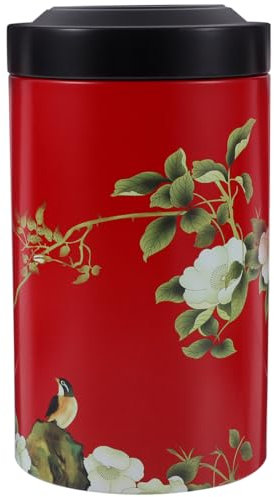 OUNONA Teedose Metall Luftdicht Aufbewahrungsbehälter Für Losen Tee Und Kaffeebohnen Mit Versiegeltem Deckel 14.5X8X8 Cm Für Küche Und Haushalt