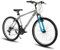 Hiland BAMCBASE 27,5 Zoll Mountainbike, 21 Gänge Mountainbike, Hochfester Stahlrahmen Hardtail Fahrrad V-Bremsen für Erwachsene Männer Frauen, Grau
