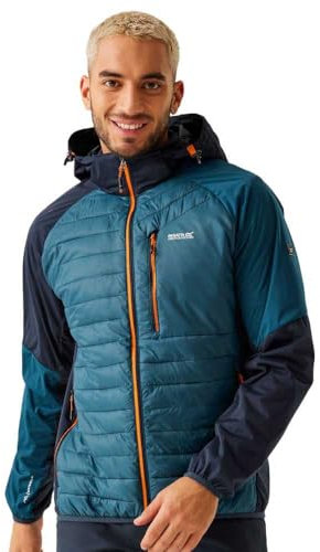 Regatta Herren Pro Hybrid leichte Kapuzenjacke mit durchgehendem Reißverschluss Hardshell-Jacke (1 Stück)