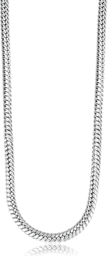 Brosway Herrhalsband med rund hals i stål, Kedja Herrhalsband reptide-kollektion - BTD015, 455mm, Rostfritt stål, Ingen ädelsten