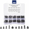 500 Pcs Self Tapping Screws, Various Types Of Screws, Metal Pan Head Screws, And Fixed Storage Boxes With Maintenance