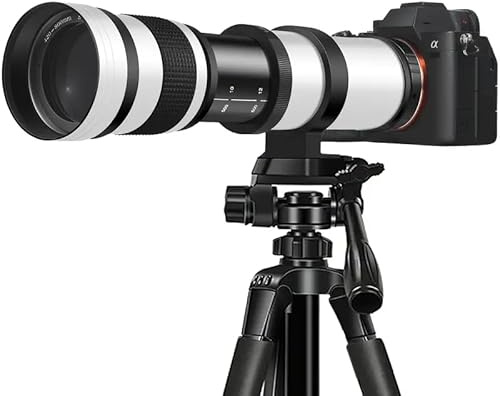 420-800mm f/8.3 Telephoto Lens Zoom SLR Camera Lens for Canon T7i T6 T6i T6s T7 T8i T3i, T4i, T5, T5i, SL2, SL1 4000D 2000D 80D 90D 5D III 6D 7D II 60D 70D 250D 750D 760D 1300D