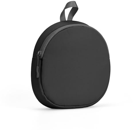 Custodia per cuffie Over Ear Soft per JBL/Soundcore/Sony/Bose/BERIBES, Custodia da Viaggio per Cuffie Portatile Universale, Semplice Design a Contrasto Cromatico (Nero)