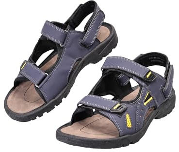 CLEIKS Sandali Donna Estate Con Chiusura In Velcro Calzature Turche Da Tempo Libero Spiaggia Con Plateau (Blu, 38 EU, WOX250578-0)