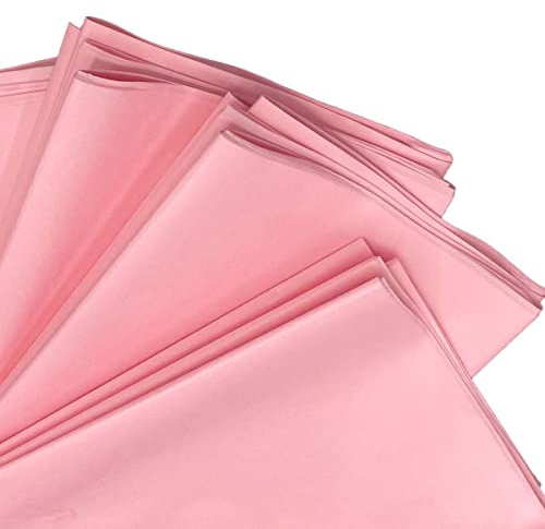 Pink Tissue Paper Sheets - 20 large sheets 50 x 70 cm Acid and Chlorine Free- Gift Wrapping for New-born Baby Christenings Birthdays Weddings Flowers Arts and Crafts Decoupage - Covered Creations