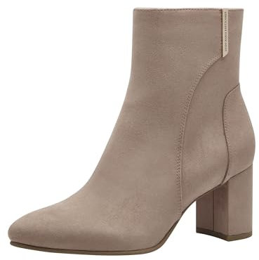 MARCO TOZZI by Guido Maria Kretschmer Damen Stiefeletten mit Absatz Elegant Spitz, Beige (Tan), 37 EU