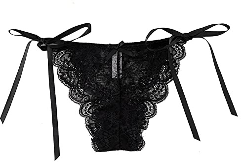 ThiCc Mutandine Trasparenti Con Laccetti Laterali Per Donne - Mutandine Bikini Sexy E Maliziose A Vita Bassa Perizomi A Stringa T Mutandine Stringa Regolabili