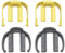 4 Pezzi Rondella Clip a C per Idropulitrice per Karcher K2 K3 K4 K5 K6 K7, Connettore Rapido per Pistola Idropulitrice 5.037-333.0, Rondella Accessori di Ricambio per Lavatrice Auto Elettrica