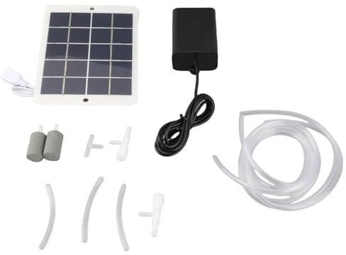 Bomba de oxígeno solar multiusos, instalación conveniente, fácil de transportar, bomba aireadora de pesca portátil para acuarios