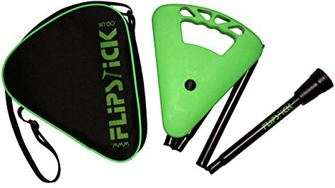 Gehstock FLIPSTICK Sitzstock, neongrün, faltbar