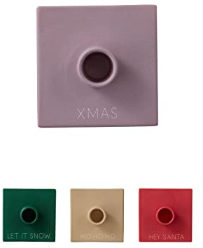Design Letters Square Favourites Weihnachtliche Kerzenständer & Teelichtgläser | kerzenhalter adventskranz | Perfekte Weihnachtsdeko für Innen, Adventskranz Dekoration mit Adventskerzenhalter