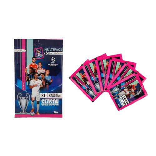 Topps UEFA Champions League Stickers Multipack (6 Umschläge/48 Aufkleber)