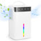 Luftentfeuchter Elektrisch, 2.6L Raumentfeuchter Leise Dehumidifier Mit Funktion Abtauen & Schlafmodus, 7 Farblichter,Luftreinigung und Gegen Feuchtigkeit, Schimmel, Ideal für Schlafzimmer Keller