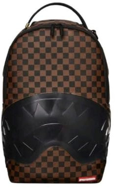 Zaino Sprayground Clear Rubber Sharks in Paris marrone e nero