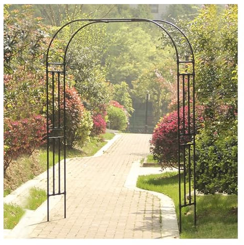 Enrejado de arco de jardín de metal para plantas trepadoras, decoración de bodas, fiestas, 3 x 2,4 m