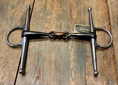 Full Cheek Sweet Iron Snaffle with Copper Lozenge - 4 1/2-6” - BD Legal 15cm/6”