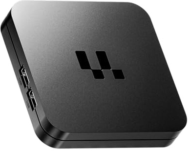 Bewinner 4K TV Box, Android 16 ATV Quad Core UHD Streaming Media Player 4K 30Hz Dual Band WiFi Bluetooth Gaming TV Box Control Remoto (Enchufe de la UE)