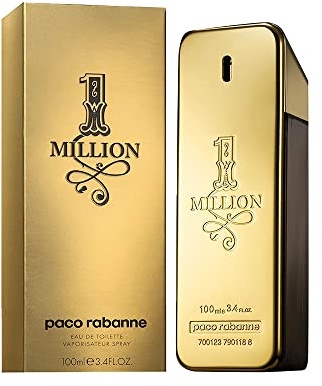 1 Million By Paco Rabanne For Men's Eau De Toilette TESTER 3.4 fl oz 100 ml