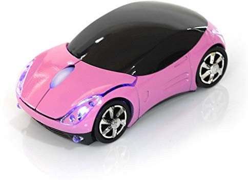 Bewinner Wireless Mouse for Kids, 2.4G & Bluetooth, 1600DPI, Pink