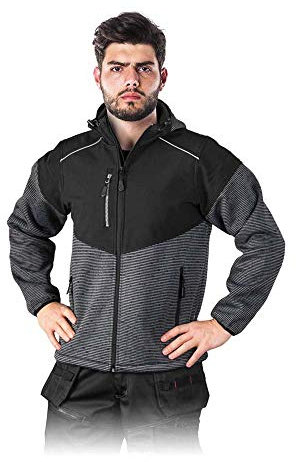 Leber&Hollman LH-Herring_Bsxxxl Schutzjacke, Schwarz-Grau, XXXL Größe
