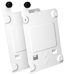 Fractal Design SSD Bracket Kit – Type B for Define 7 Series and Other Select Fractal Design Cases - White (2-pack)