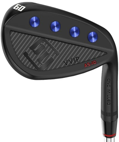 Yamato Full Face Golf Wedge Set or Individual Golf Wedges 50/52/54/56/58/60 Forged Golf Gap Wedge Sand Wedge Lob Wedge Golf Clubs Milled (Stainless Steel, 60 Degree, Regular, Right)