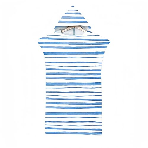 Proumhang Changement Peignoir de Bain Changing Towel, Poncho de Surf avec Capuche Serviette de Bain à Capuche Adulte Serviette de Plage Adulte imprimé Taille Unique-Mode 13 75 x 110cm