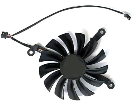 CF1015U12S 1X95MM 2X87MM RX 6700XT 6750XT GPU Fan For 309 RX 6700 XT 12GO graphics card Fan(Gold)