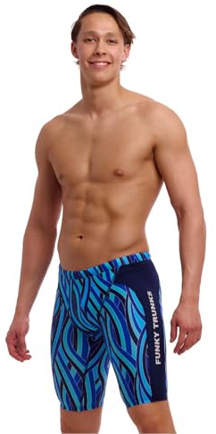 Funky Trunks Snork City Jammer - Bañador para hombre, resistente al cloro y secado rápido, azul, 6