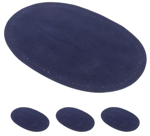 HOLIDYOYO Elbow Patches for Sweaters, 2 Pair Oval Fake Leather Patches, Repairing Torn Areas for DIY Clothing