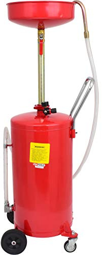 KS TOOLS 160.0001 - Récupérateur Huile par Gravité 65 L - Kit Vidange Voiture pour Récupérer et Transvaser les Huiles Usagées - Vidangeur Huile Moteur avec Manomètre de Pression Intégré - Durée 3 Min