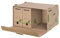 Esselte Eco Archiv-Container, Ideal für Esselte Eco A4 Archiv-Schachteln, 5 x 80 mm/4 x 100 mm, Transportbox mit Lasche Vorne, 100 % recycelte Wellpappe, 100 % recycelbar, 1 Stück, Naturbraun, 623919