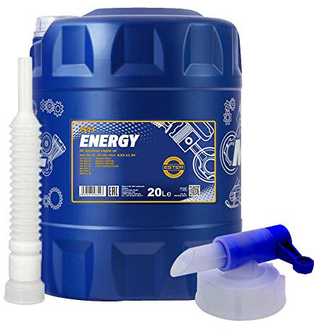 20l, MANNOL 7511 ENERGY 5W-30 MOTORÖL + Zapfhahn (3,43€/L)