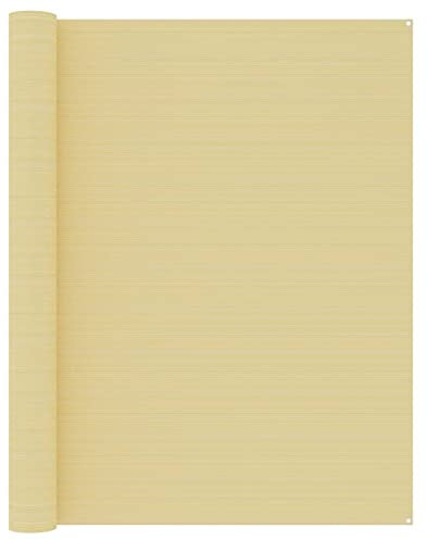 Gecheer Tältmatta, förtältgolv, väderbeständig förtältmatta, husvagn, förtält markismatta, tältgolv, campingmatta, förtältmatta, 250 x 300 cm, beige