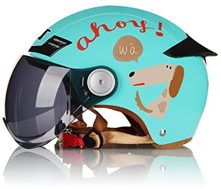 Elektro-Motorrad-Halbschalenhelm Frauen Motorrad-Motorrad-Helme Halbschalenhelm Sommer-Sonnenschutz