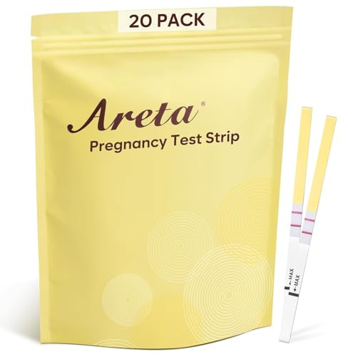 Areta Pregnancy Test Strips: 20-Pack hCG Tests, Highly Accurate and Rapid Results for Early Detection Before Your Missed Period | Expiration Date 07/11/2026