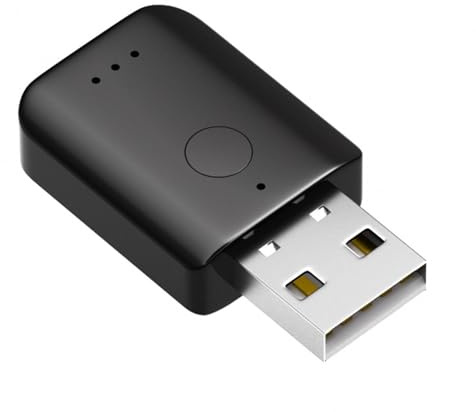 1/2 blå tandadapter – trådlösa hörlurar med låg energi, senaste blå tand 5.1-tekniken | lyssningsupplevelse med USB blå tands högtalare med full räckvidd, adapter för PC bil blå tand