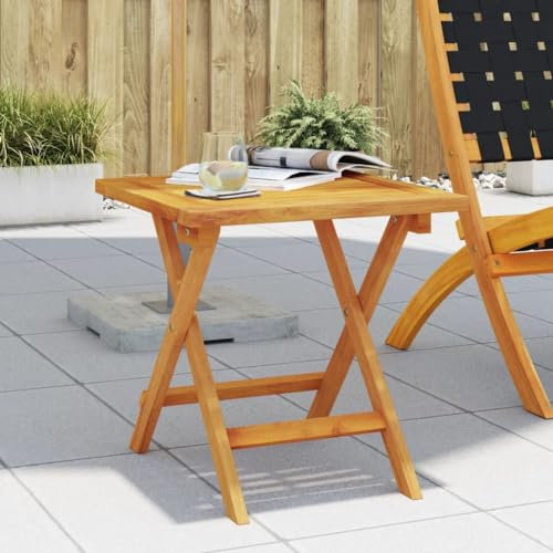 LAPOOH Garten-Beistelltisch 40x40x40 cm Massivholz Akazie, Gartentisch, Terrassentisch, Esstisch Garten, Balkontisch, Gartenesstisch, Gartenmöbel, Partytisch - 366513