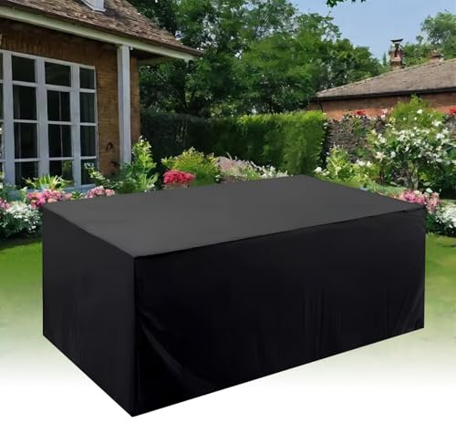 HYFBH Copertura Protettiva per Mobili da Giardino, 90x60x75cm/LxWxH Copertura per Tavolo da Giardino Impermeabile Impermeabile, Antivento, Anti UV Copertura Protettiva per Mobili da Giardino