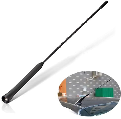 WUSJCOF Antenna Auto Universale per Auto, per tutti i modelli di auto, Antenna per Autoradio con ricezione FM DAB di alta qualità, Antenna Radio Auto Corta, Antenna DAB Auto (28cm)