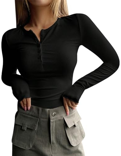 Stickad damtröja tunn skuren kort långärmad tröja dam: Slim fit sportskjorta enfärgad basic crop top enfärgad långärmad skjorta casual tajta toppar undertröja streetwear Y2K estetiska skjortor