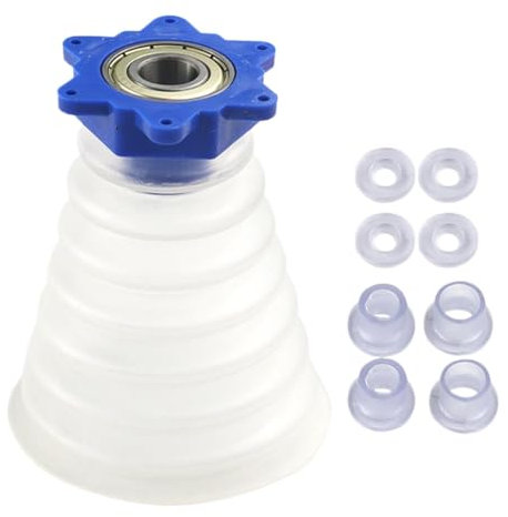 Laroal Recolector de polvo de taladro de silicona, 4,13 pulgadas, accesorio retráctil a prueba de polvo, herramientas para mejorar el hogar, recipiente retráctil para polvo de sierra perforadora