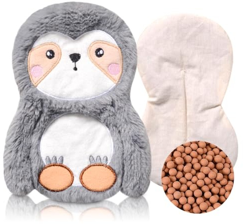 Cuscino Termico per Forno a Microonde,Peluche Riscaldante a Forma Di Gufo Riscaldabile,Borsa Dell'acqua Calda per Microonde,Mini Borsa Dell'acqua Calda,Per Donne, Bambini E Bambini, Per Dolori