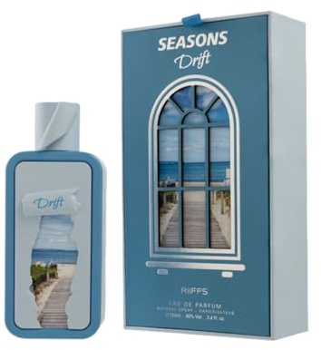 Riiffs Seasons Drift Eau de Parfum, naturlig sprej, blått kusttema, 100 ml