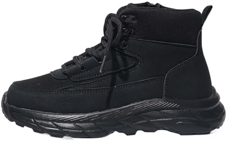 Dirndl, scarpe da ginnastica da donna, casual, traspiranti, per il tempo libero, con plateau, suola morbida, in rete, leggere, da corsa, O nero., 41 EU