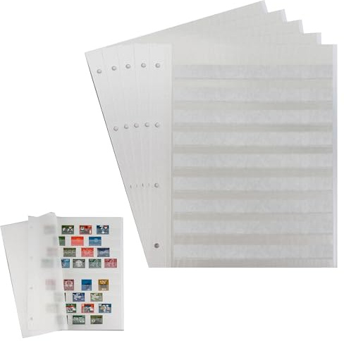 Prophila Collection 10 fickor på 5 ark, 9 rader vit kartong och 2 pergaminmellanblad per ark