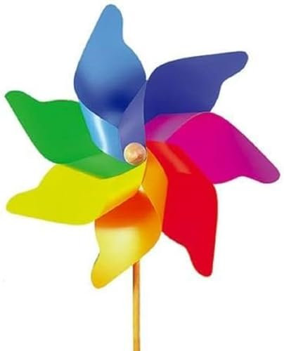 Giobas S.N.C. 51 Super Max – éolienne avec Piquet en Bois, Jouet de Sport, 80 cm