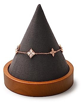 Oirlv Conical Supporto Per Bracciale In Legno Supporto Per Orologio Casa Quotidiana Photo Props