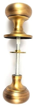 Ironmongery Solutions® Architectural Mushroom Rim Knob for Doors, Brass, Rim Knob, Door Knob Handles, 5.2 cm x 5.6 cm, Antique Brass