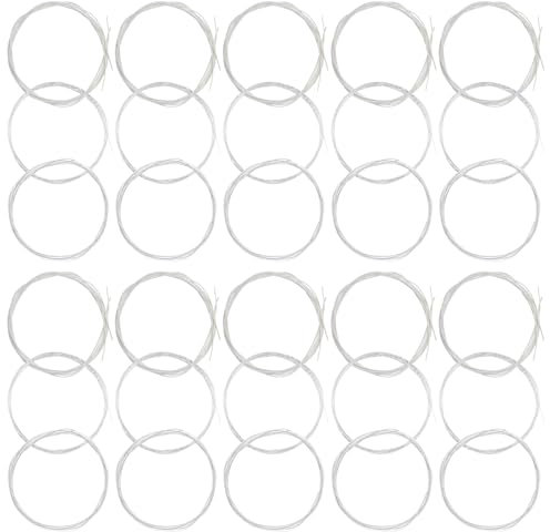 JIYIN 30 Stk Gitarrensaiten, Ersatz Gitarrensaiten Nylon Gitarren Saiten Gitarrenteile Nylonsaiten Mit Kleinen Kugel für Klassische Gitarre